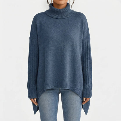 Turtova | Oversized Roll-Neck Jumper For Women