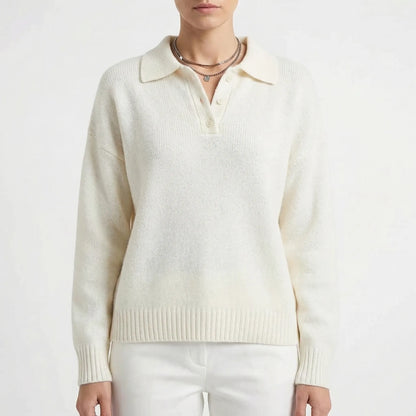 Velrino | Long-Sleeve Knit Polo Jumper