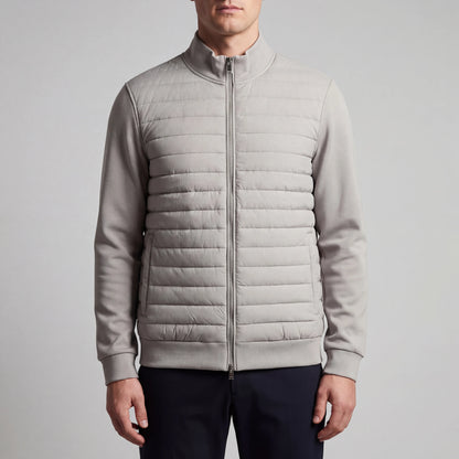 Velturo - Quilted Body Bomber Hybrid Jacket