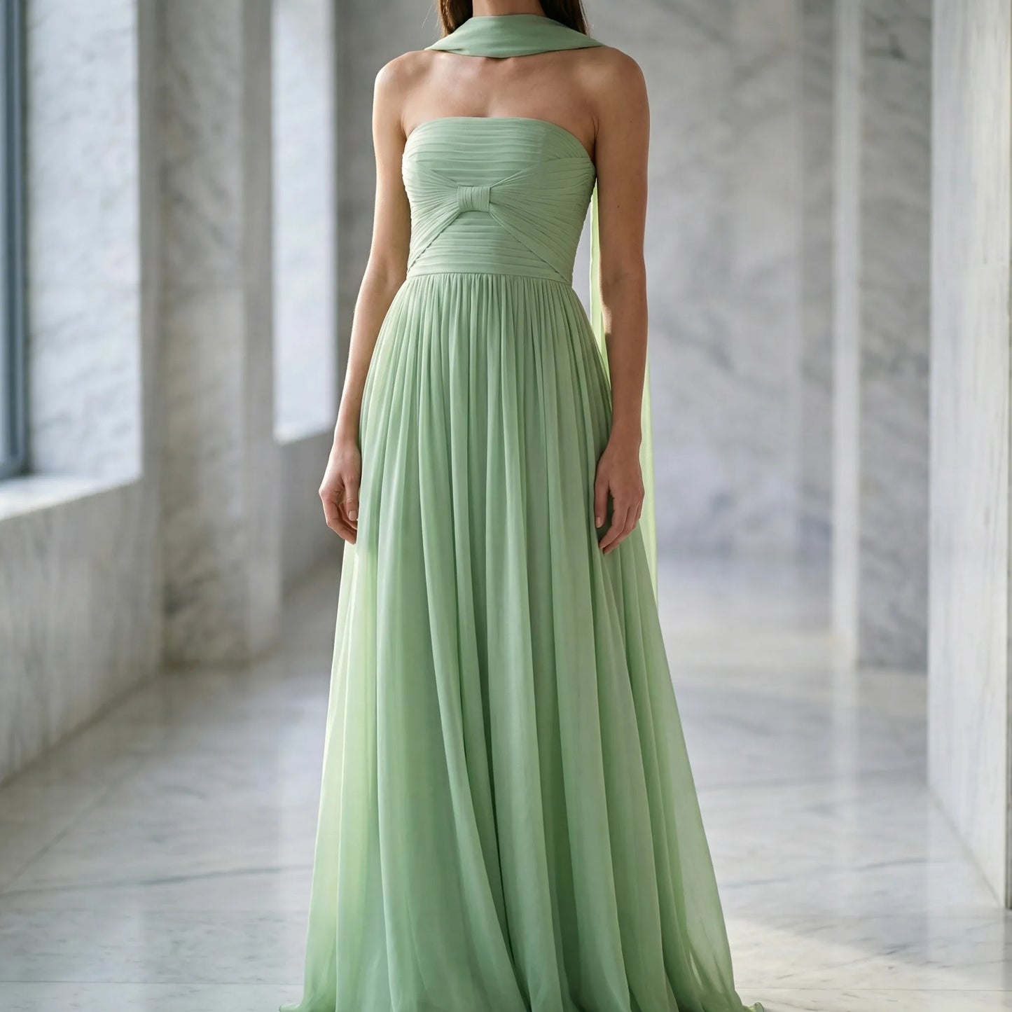 Veluara - Sleeveless A-Line Maxi Dress