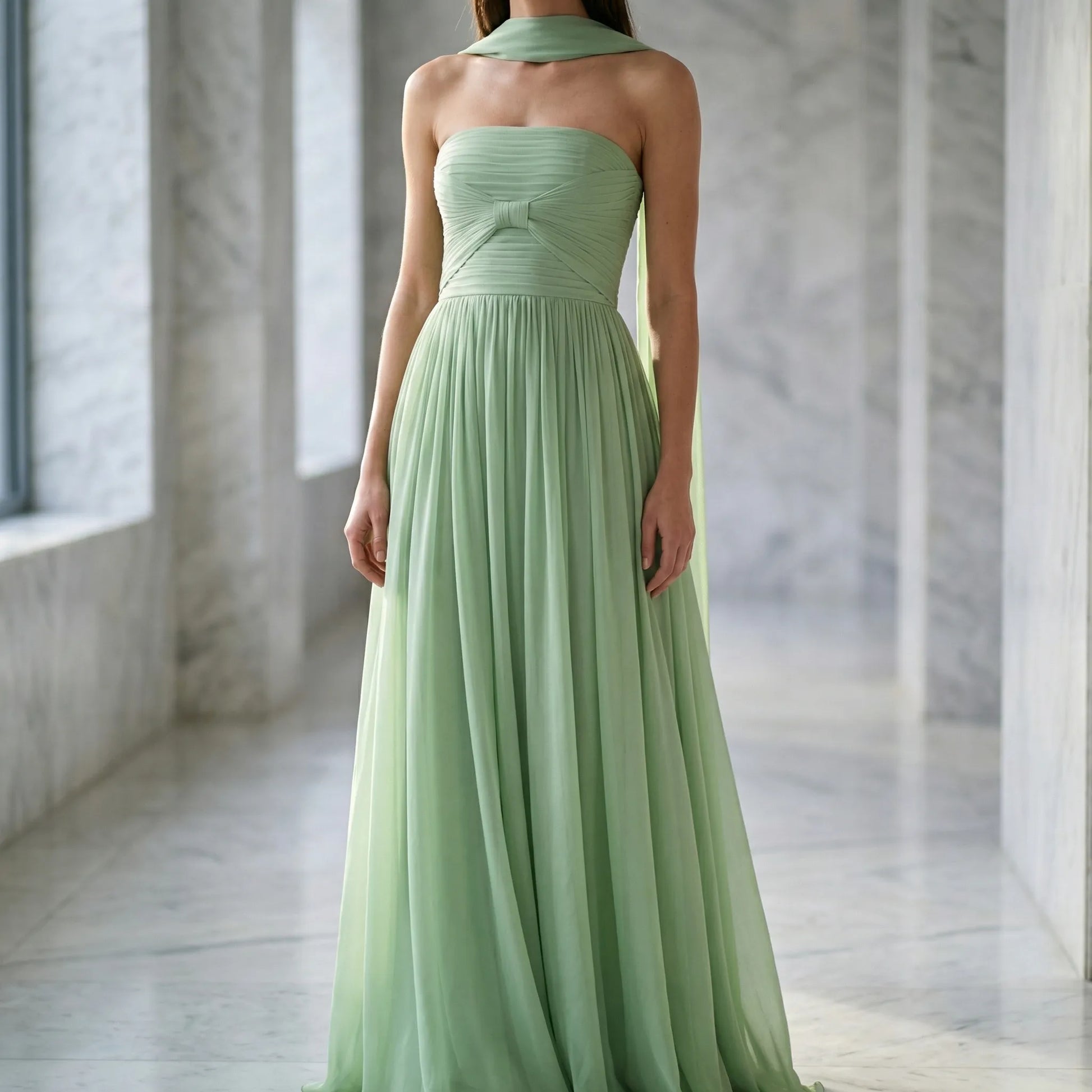 Veluara - Sleeveless A-Line Maxi Dress