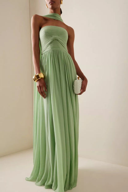 Veluara - Sleeveless A-Line Maxi Dress