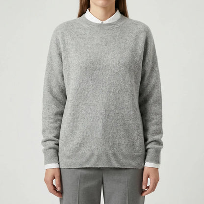 Veluria - Classic Crew Neck Pullover Sweater