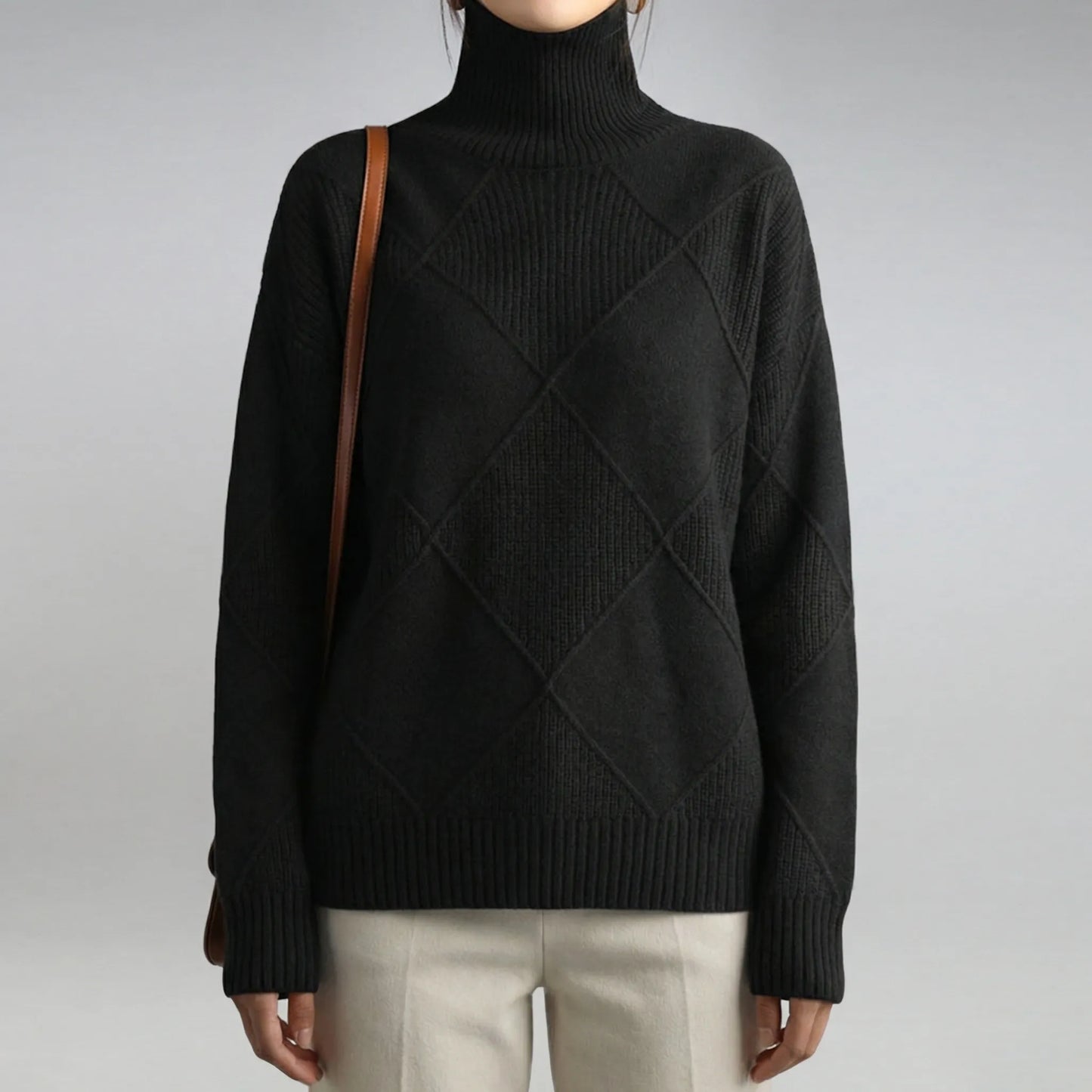 Velvorne | Relaxed Fit Roll Neck Jumper