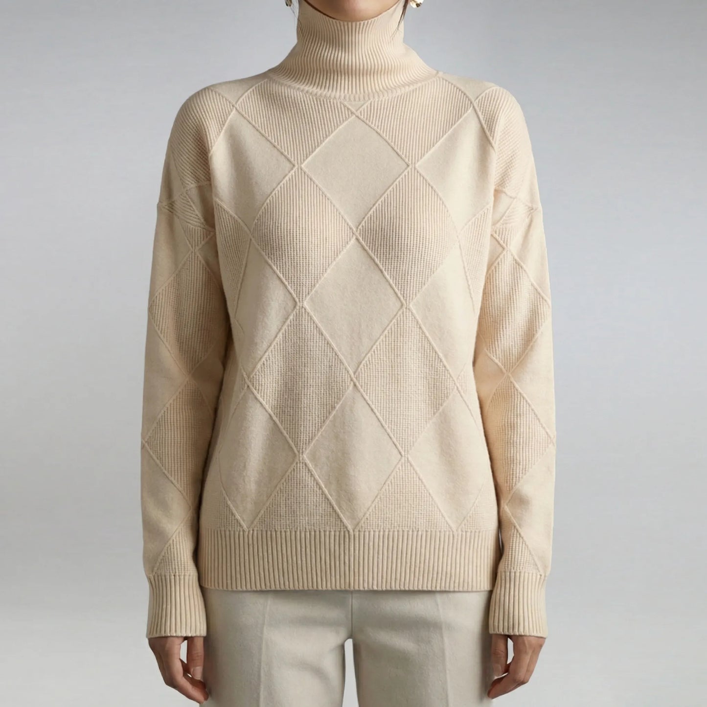 Velvorne | Relaxed Fit Roll Neck Jumper