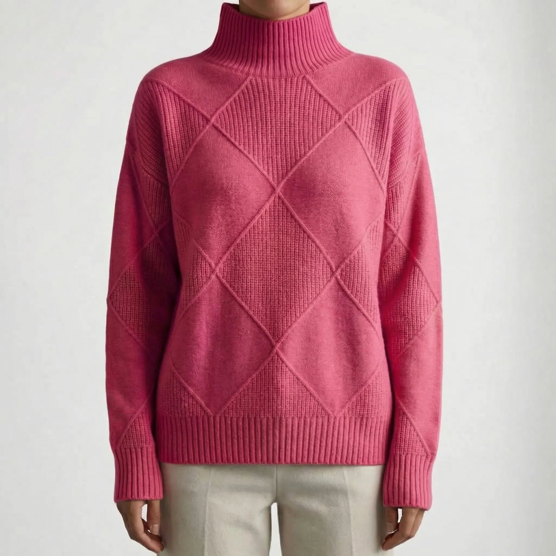 Velvorne | Relaxed Fit Roll Neck Jumper
