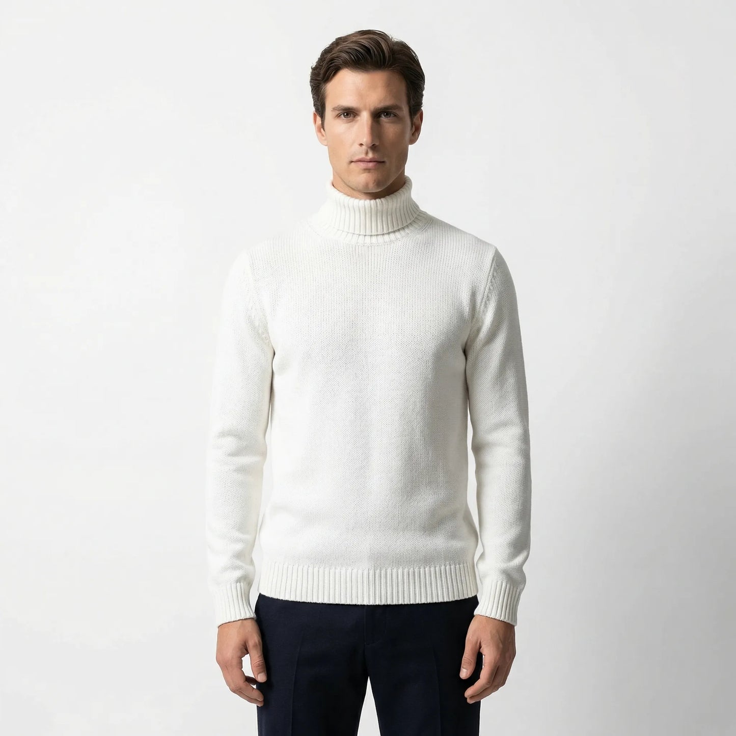 Velvoro - Classic Turtleneck Pullover Sweater