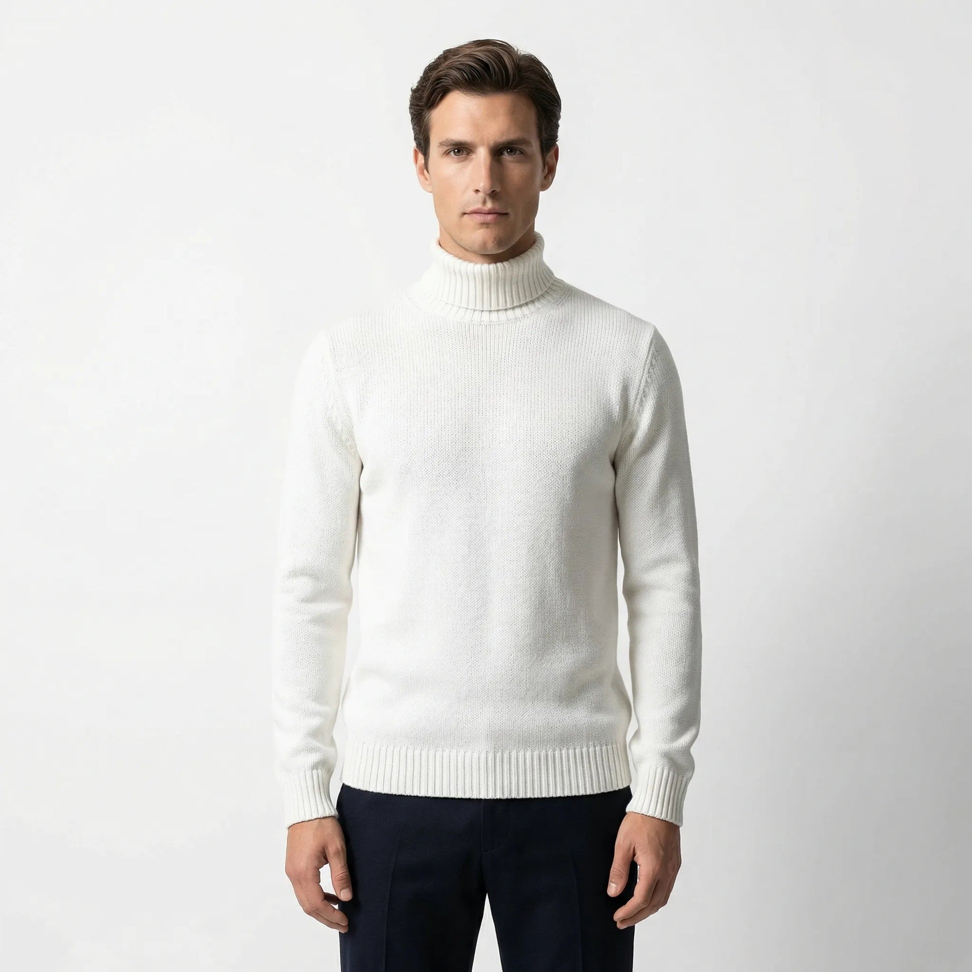 Velvoro - Classic Turtleneck Pullover Sweater