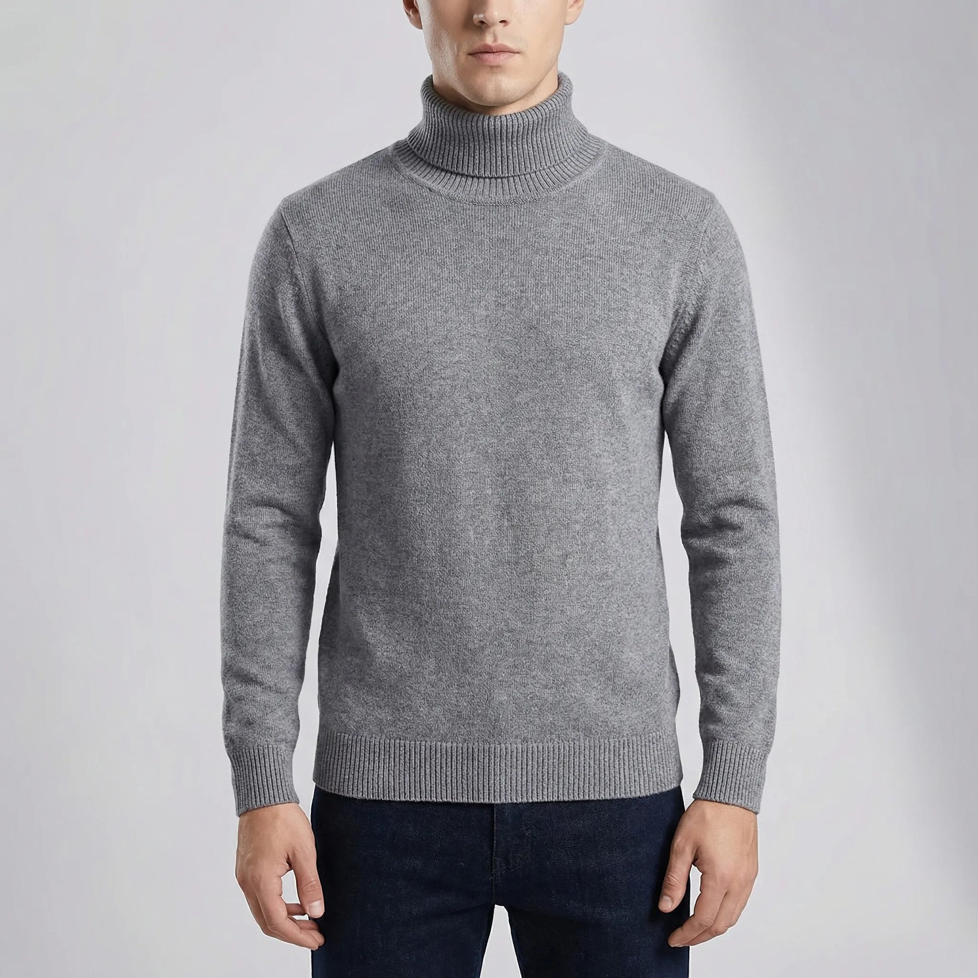 Velvoro - Classic Turtleneck Pullover Sweater