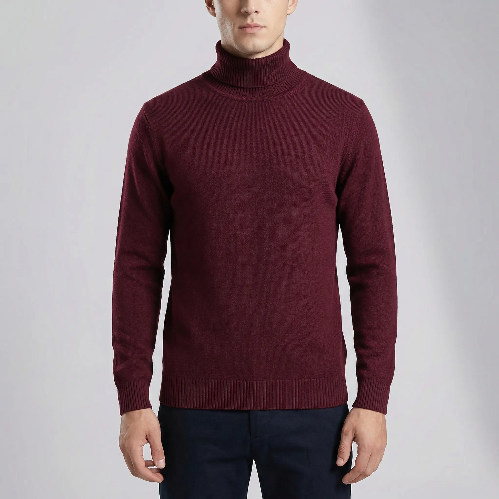 Velvoro - Classic Turtleneck Pullover Sweater