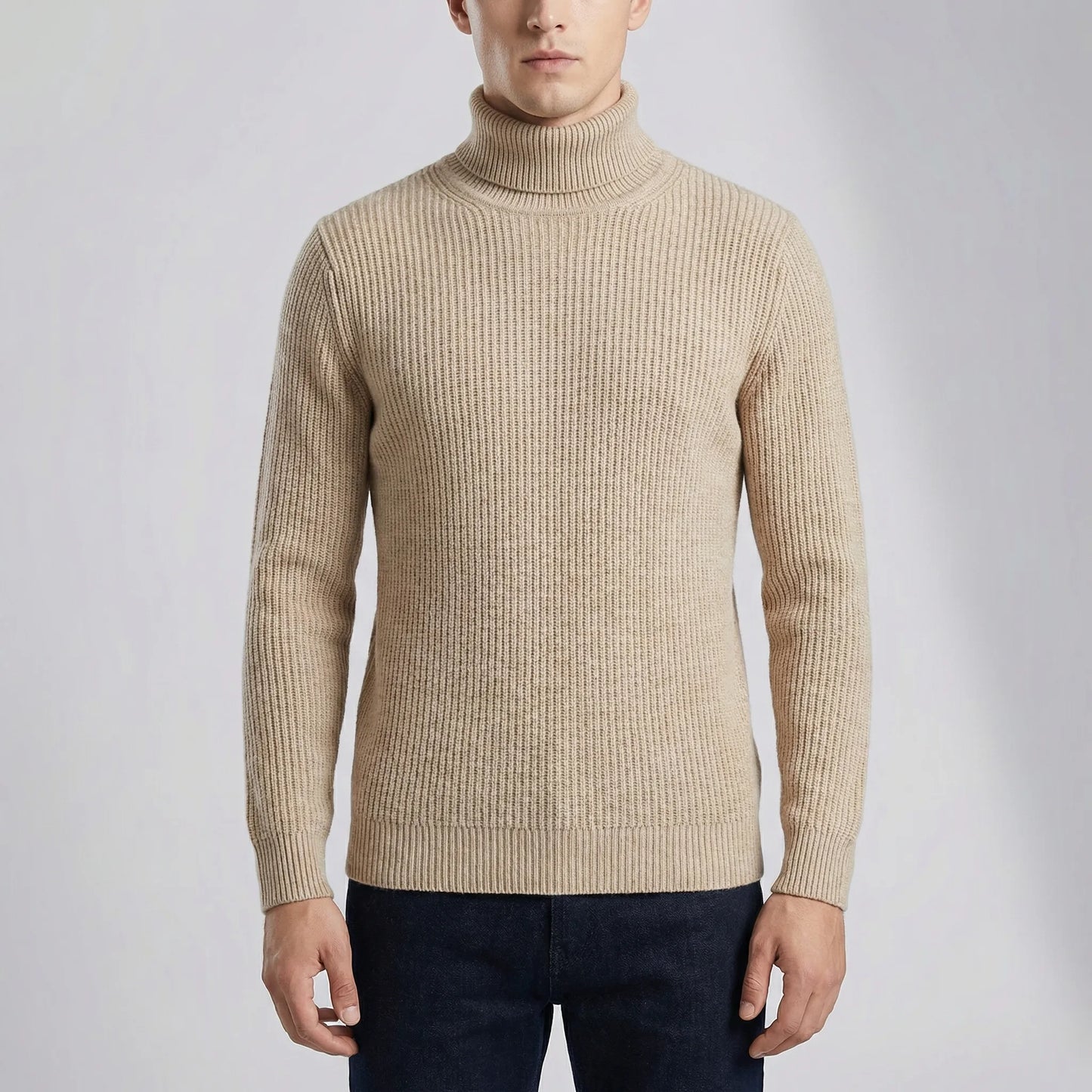 Velvoro - Classic Turtleneck Pullover Sweater