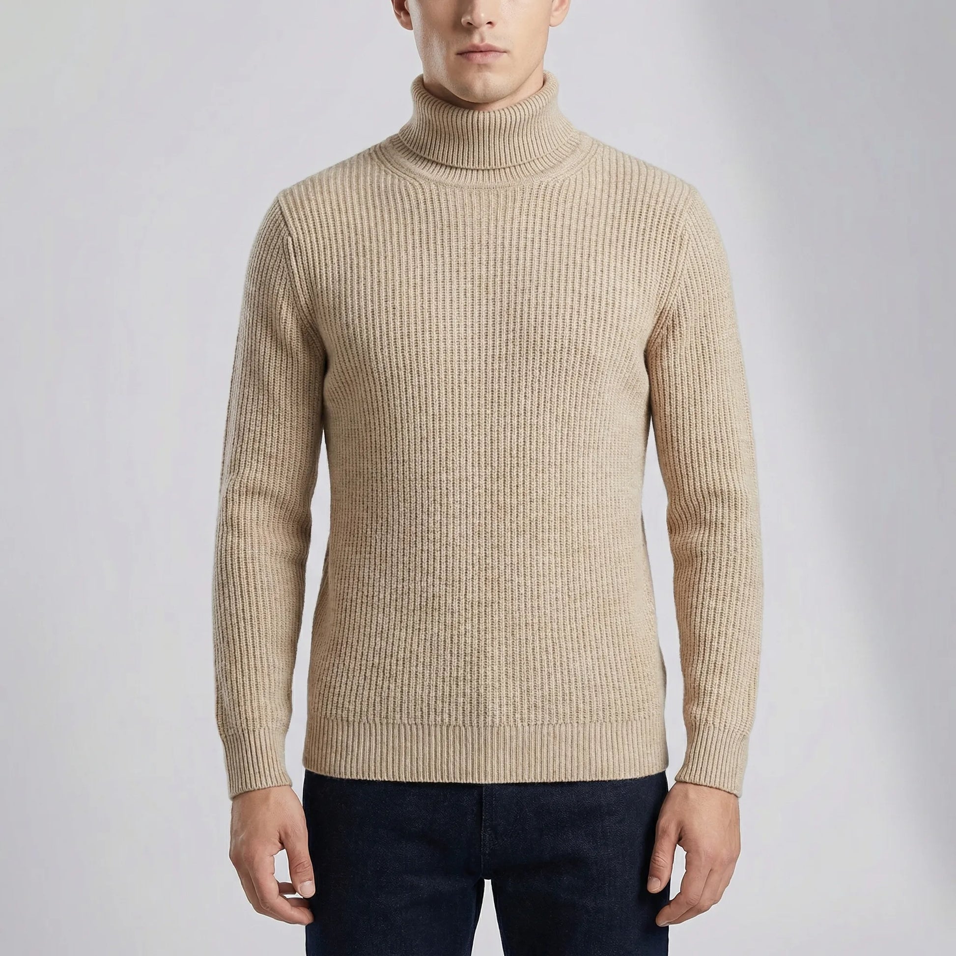 Velvoro - Classic Turtleneck Pullover Sweater
