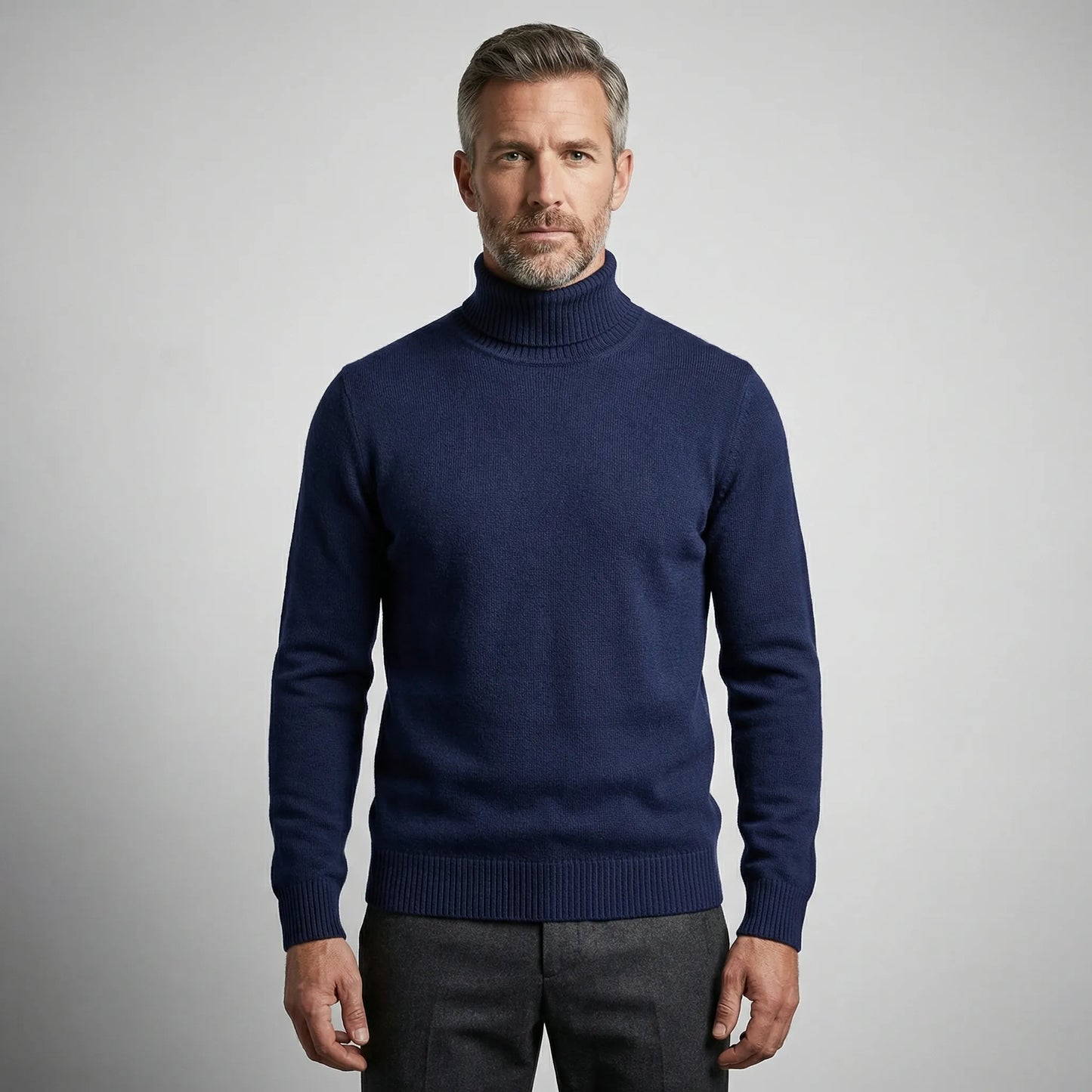 Velvoro - Classic Turtleneck Pullover Sweater