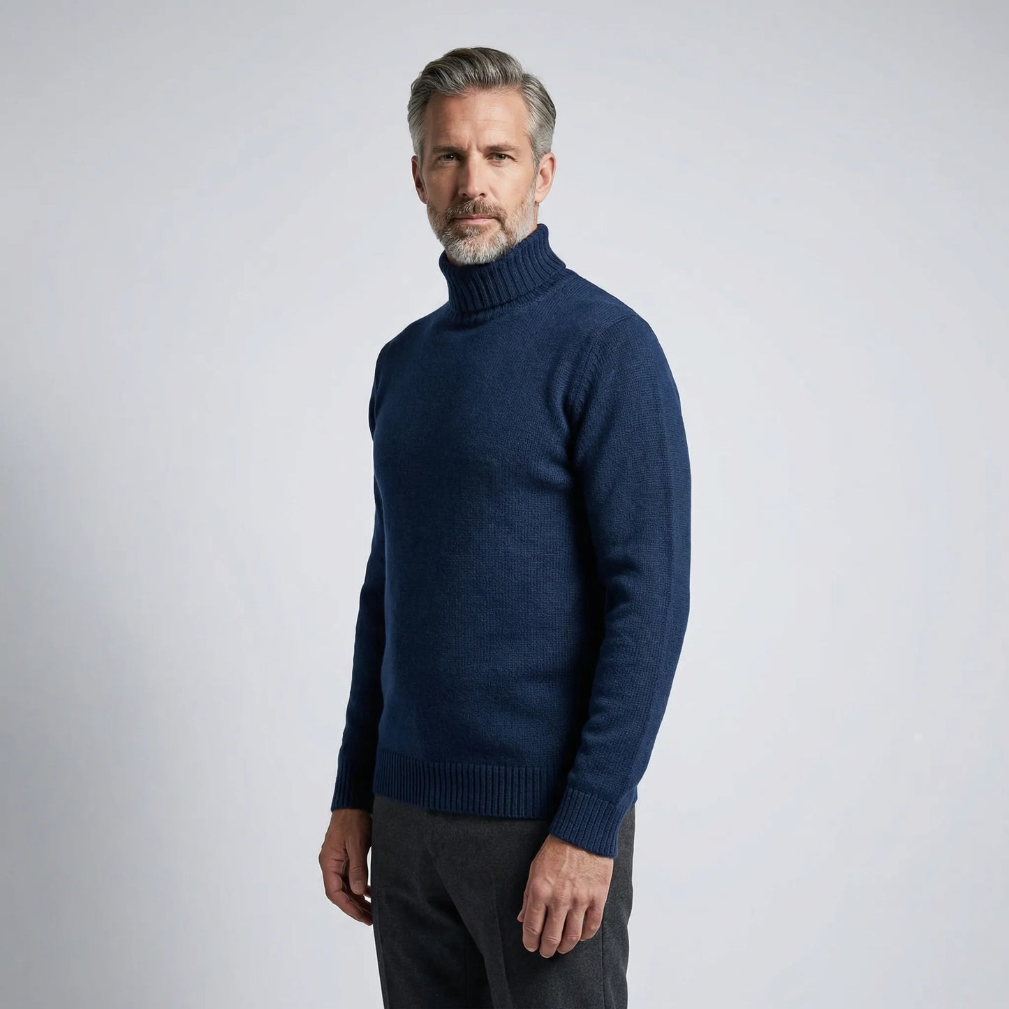 Velvoro - Classic Turtleneck Pullover Sweater