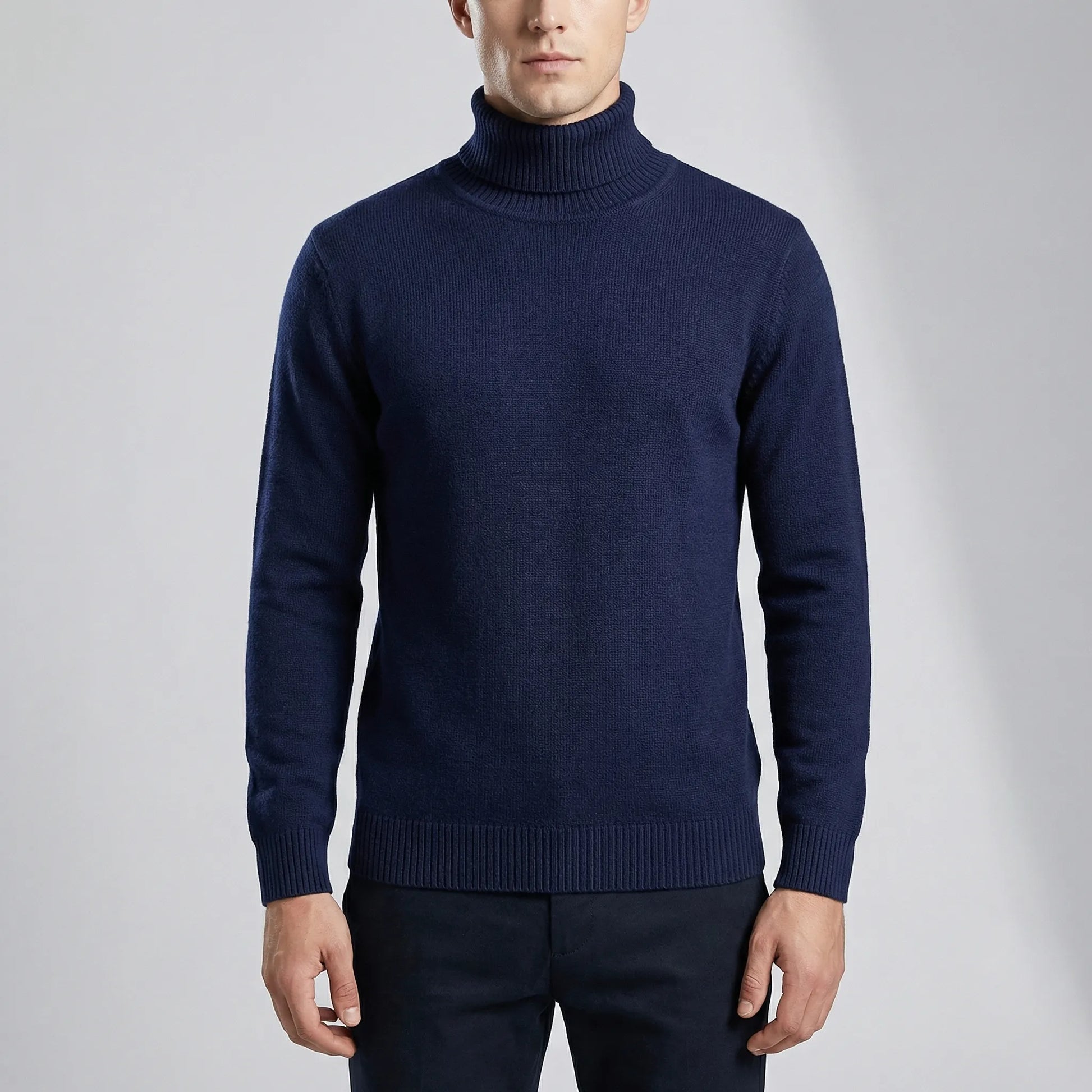 Velvoro - Classic Turtleneck Pullover Sweater