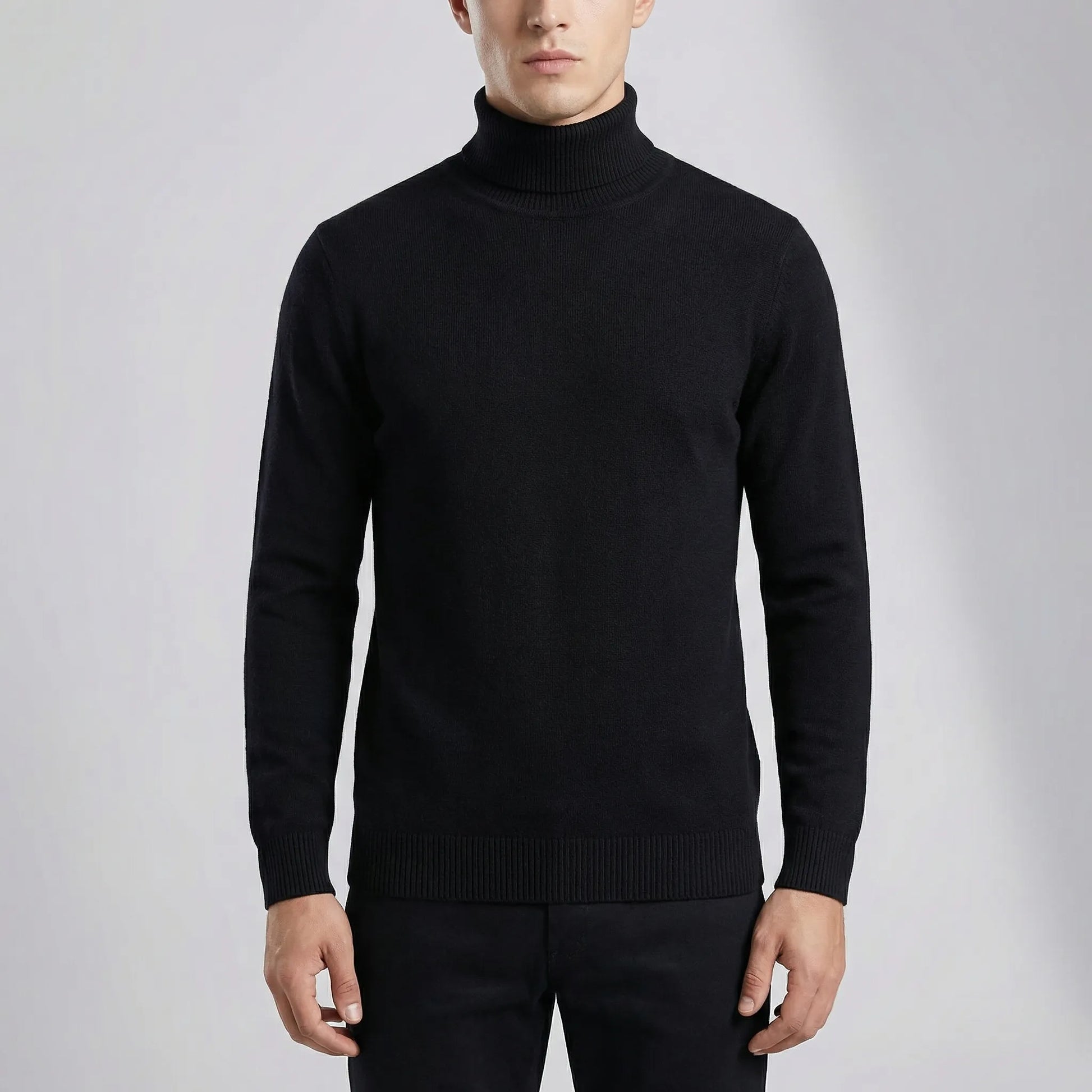 Velvoro - Classic Turtleneck Pullover Sweater