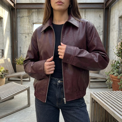Velvorra - Full-Sleeve Zip-Up Bomber Jacket