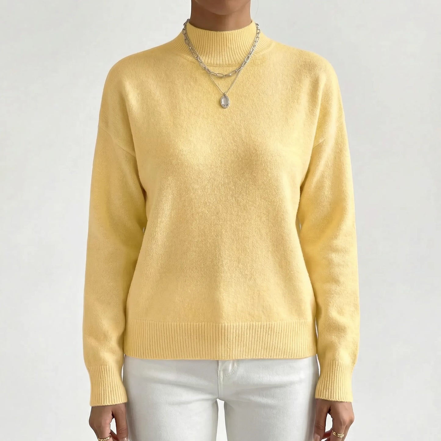 Velvryn | High-Neck Fine Knit Jumper