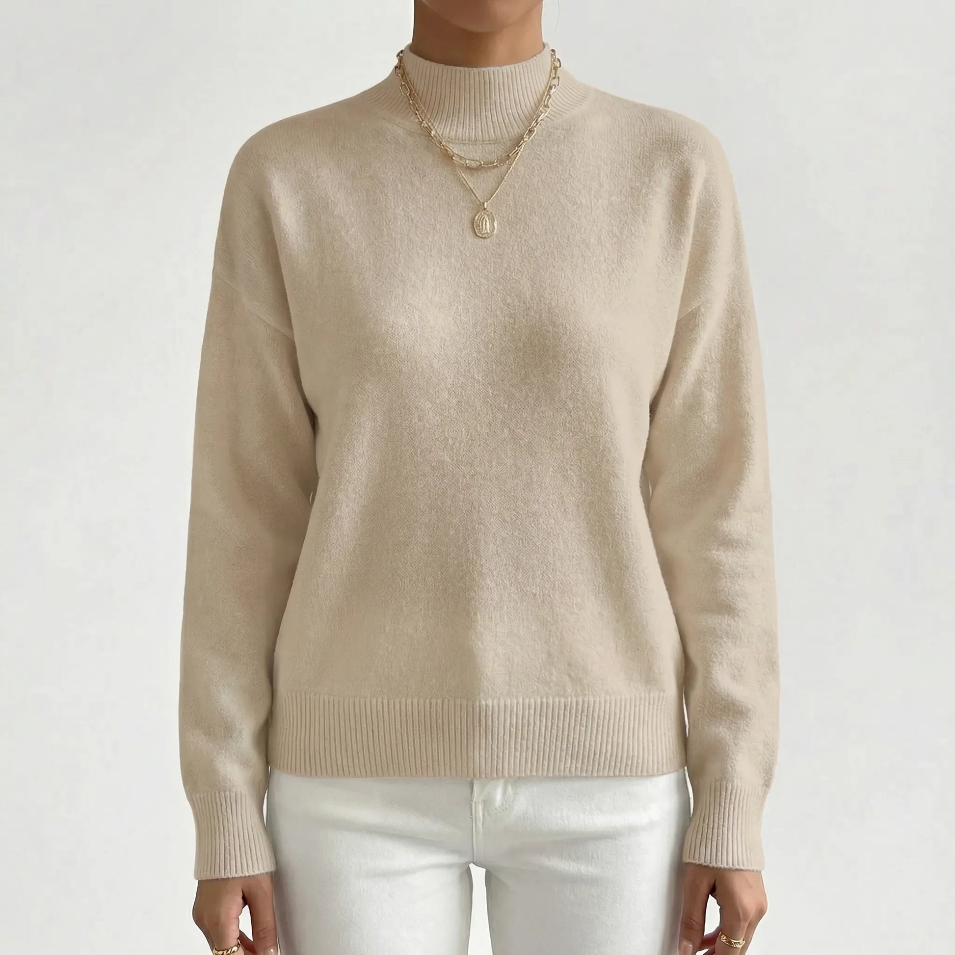 Velvryn | High-Neck Fine Knit Jumper