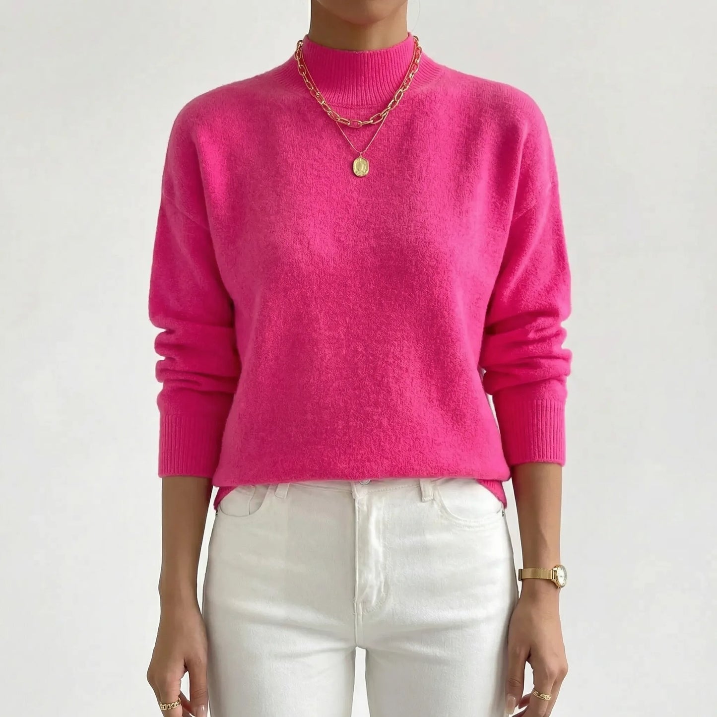 Velvryn | High-Neck Fine Knit Jumper