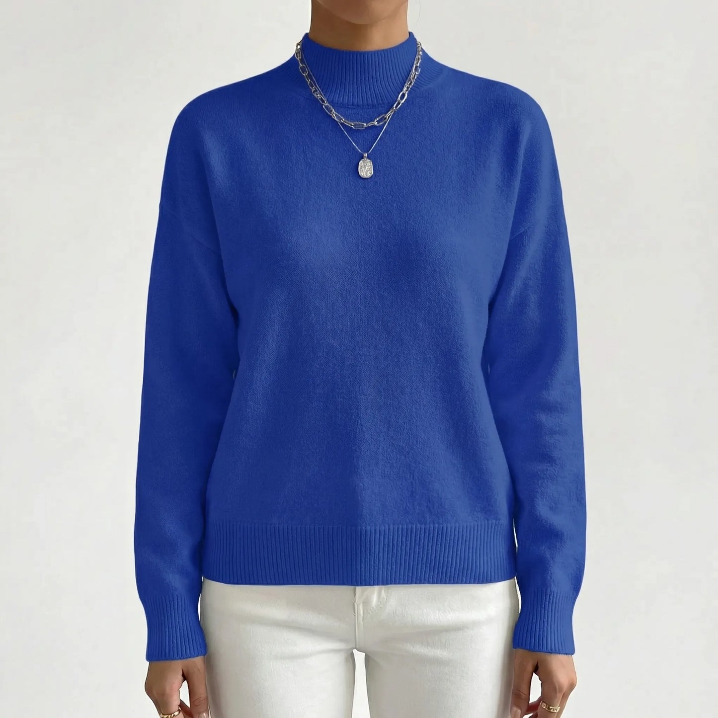Velvryn | High-Neck Fine Knit Jumper