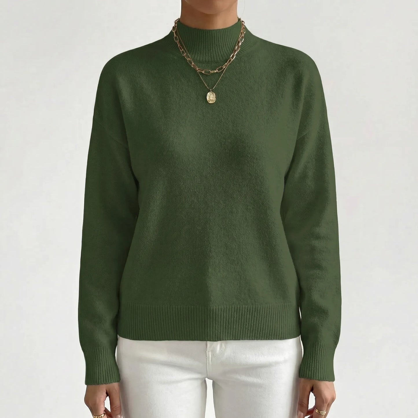 Velvryn | High-Neck Fine Knit Jumper