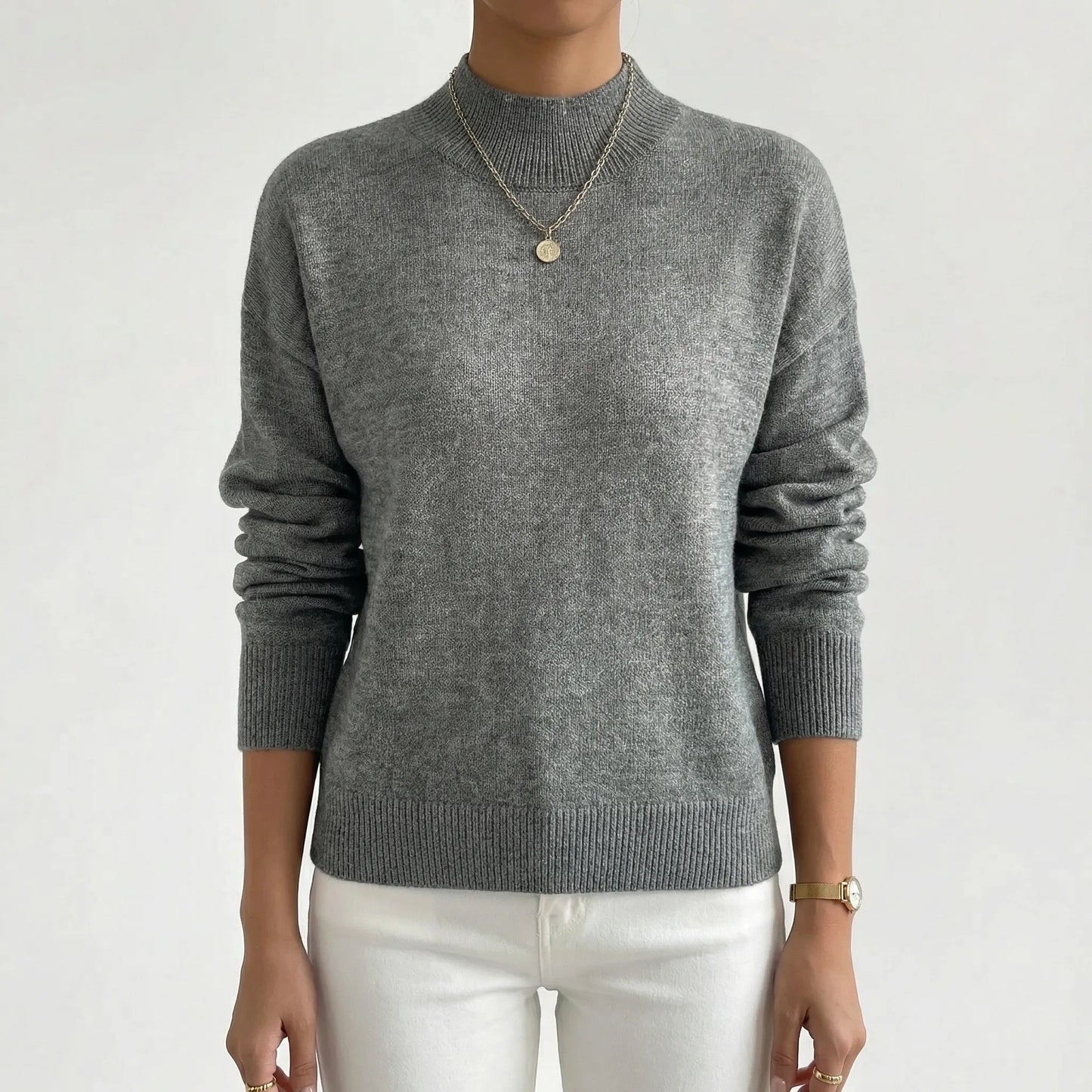 Velvryn | High-Neck Fine Knit Jumper