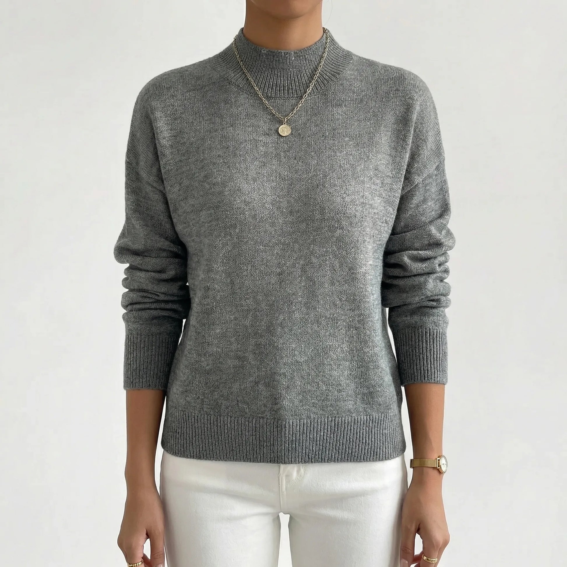 Velvryn | High-Neck Fine Knit Jumper