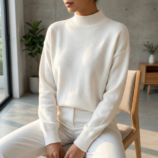 Velvryn | High-Neck Fine Knit Jumper