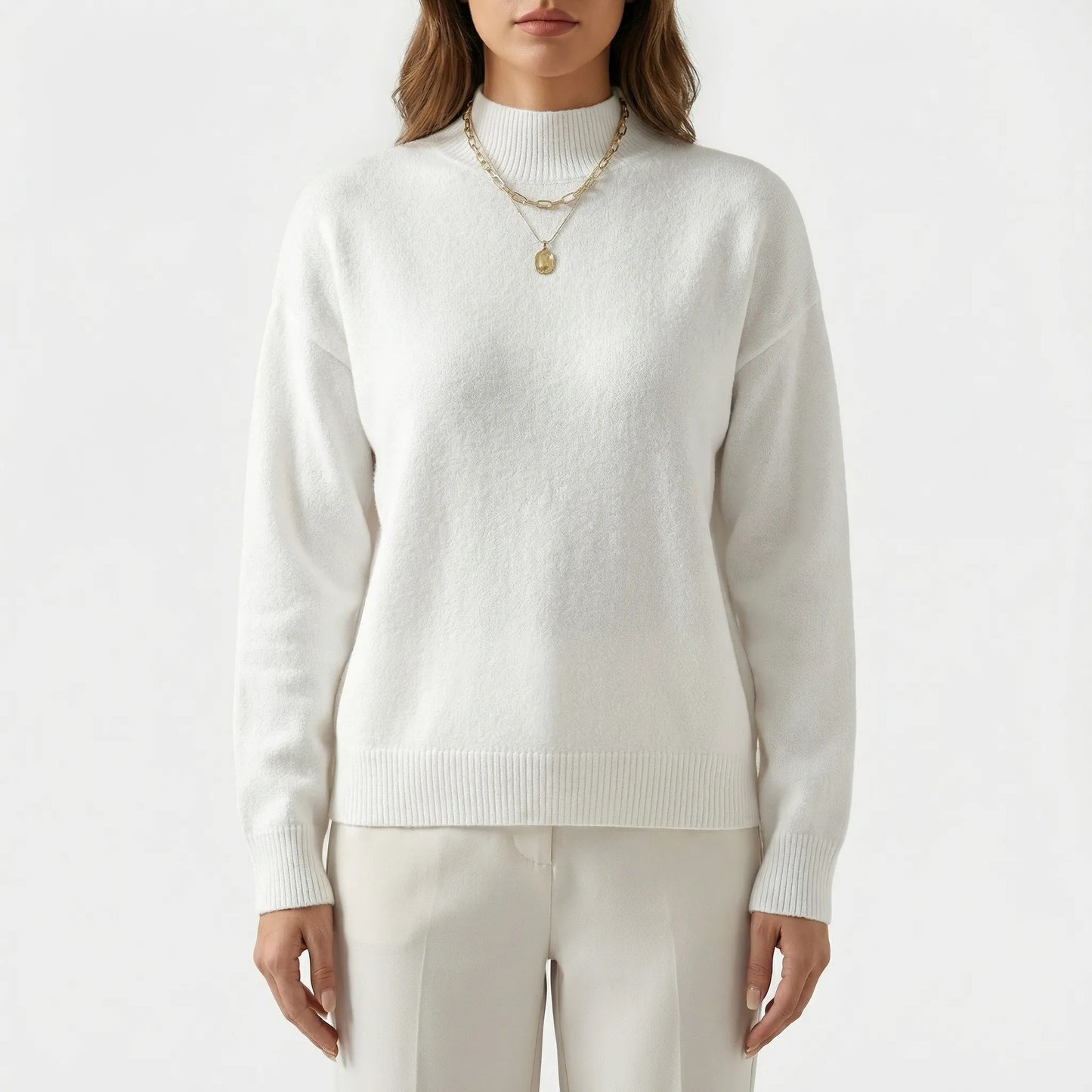 Velvryn | High-Neck Fine Knit Jumper