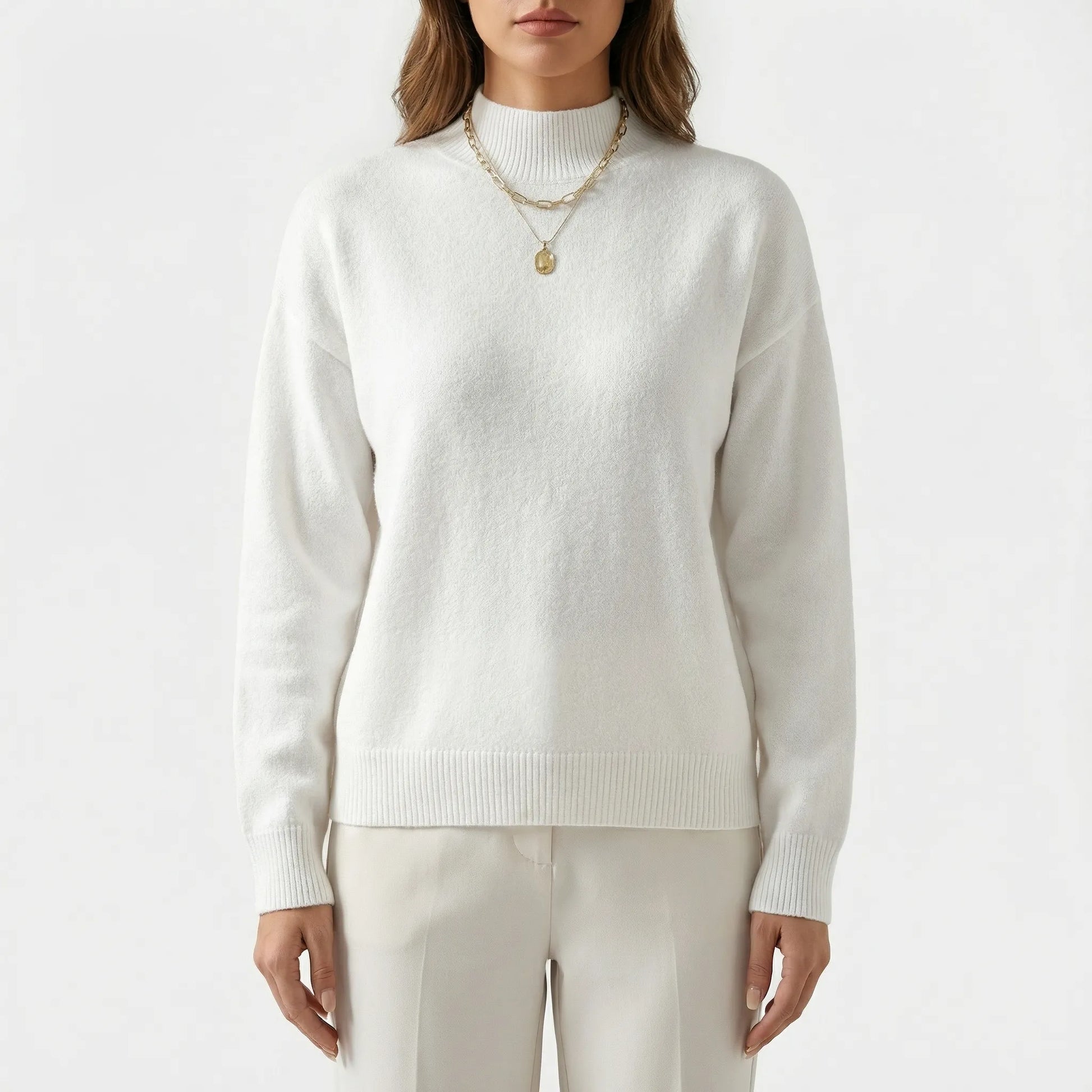 Velvryn | High-Neck Fine Knit Jumper