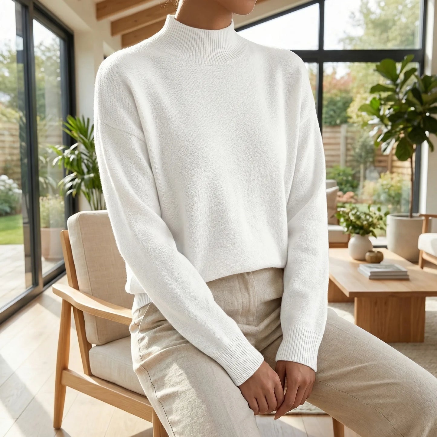 Velvryn | High-Neck Fine Knit Jumper