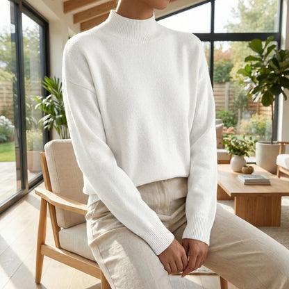 Velvryn | High-Neck Fine Knit Jumper