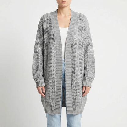 Verdela | Slim Fit Mid-Length Knit Cardigan
