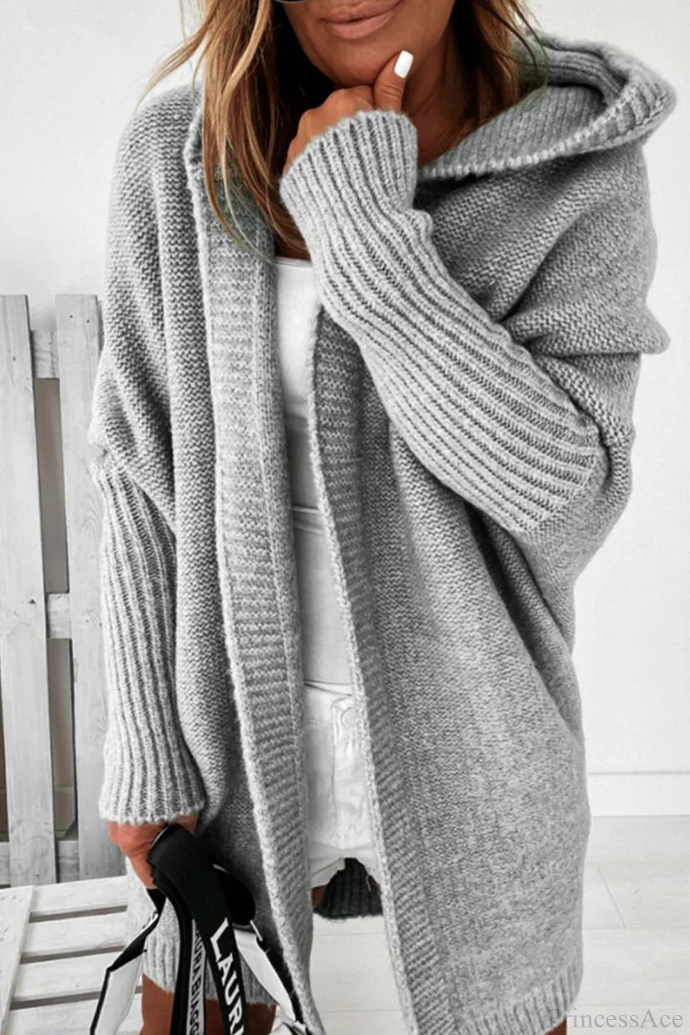 Verdela | Slim Fit Mid-Length Knit Cardigan