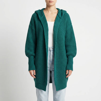 Verdela | Slim Fit Mid-Length Knit Cardigan