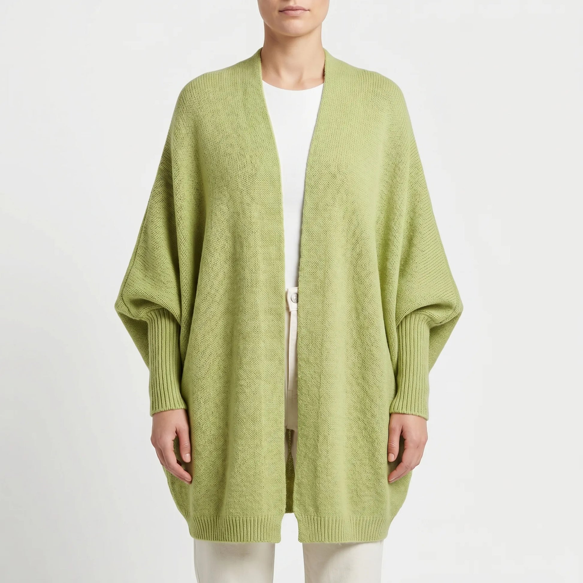 Verdela | Slim Fit Mid-Length Knit Cardigan