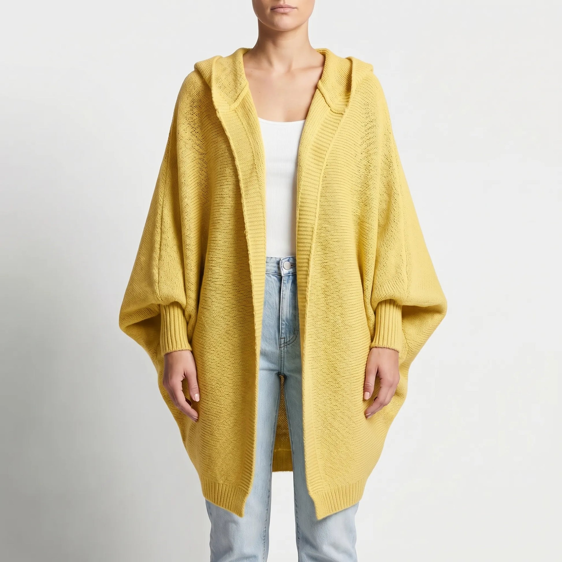 Verdela | Slim Fit Mid-Length Knit Cardigan