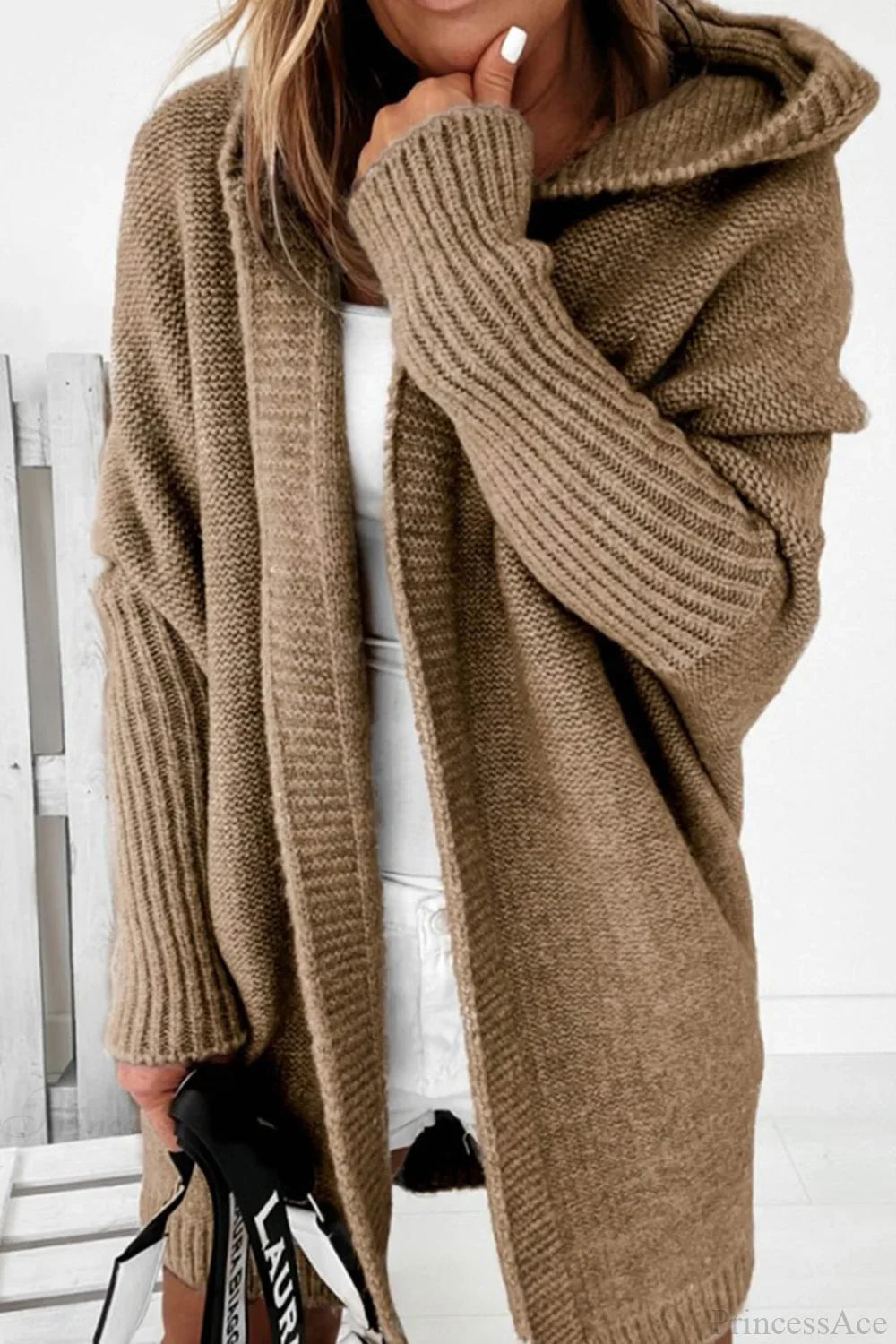 Verdela | Slim Fit Mid-Length Knit Cardigan
