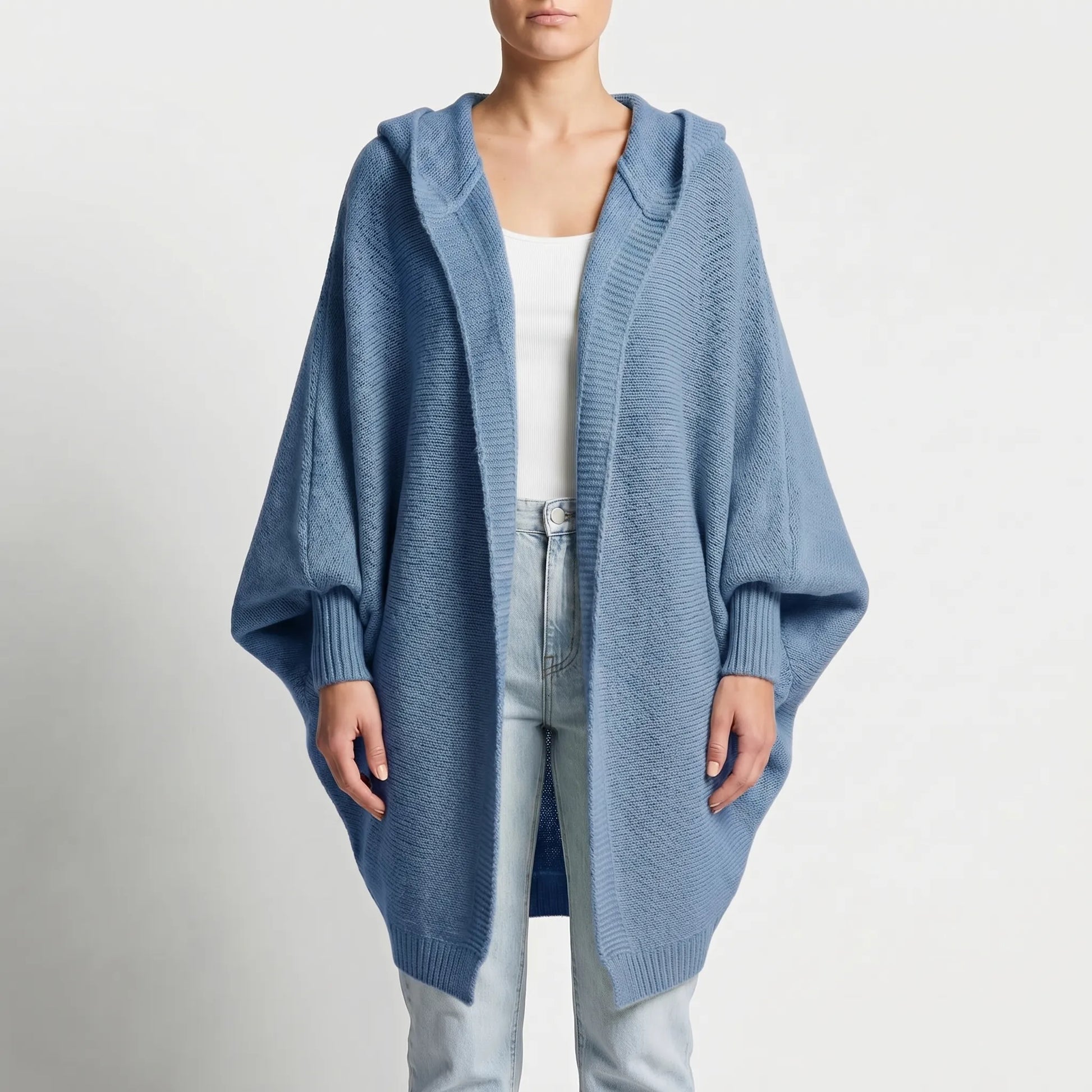 Verdela | Slim Fit Mid-Length Knit Cardigan