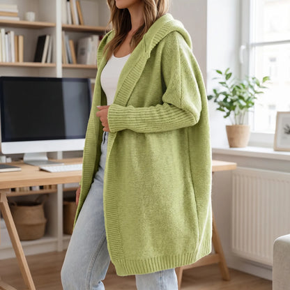 Verdela | Slim Fit Mid-Length Knit Cardigan