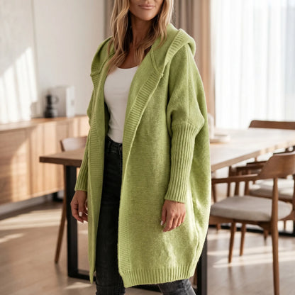 Verdela | Slim Fit Mid-Length Knit Cardigan
