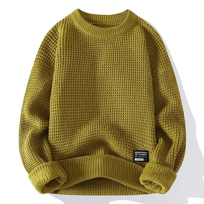 Waffle Knit Sweater | Men's Cardigan for Casual Wear 0