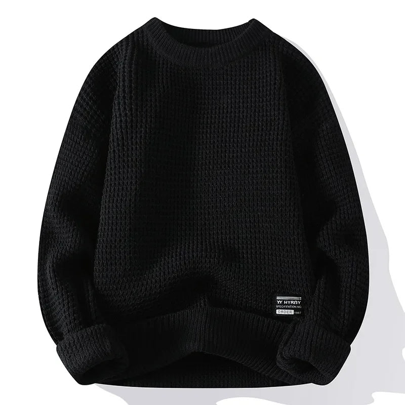 Waffle Knit Sweater | Men's Cardigan for Casual Wear 2