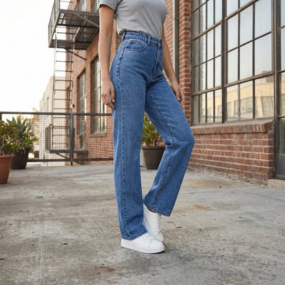 Waistara | High-Waist Straight-Leg Women's Jeans