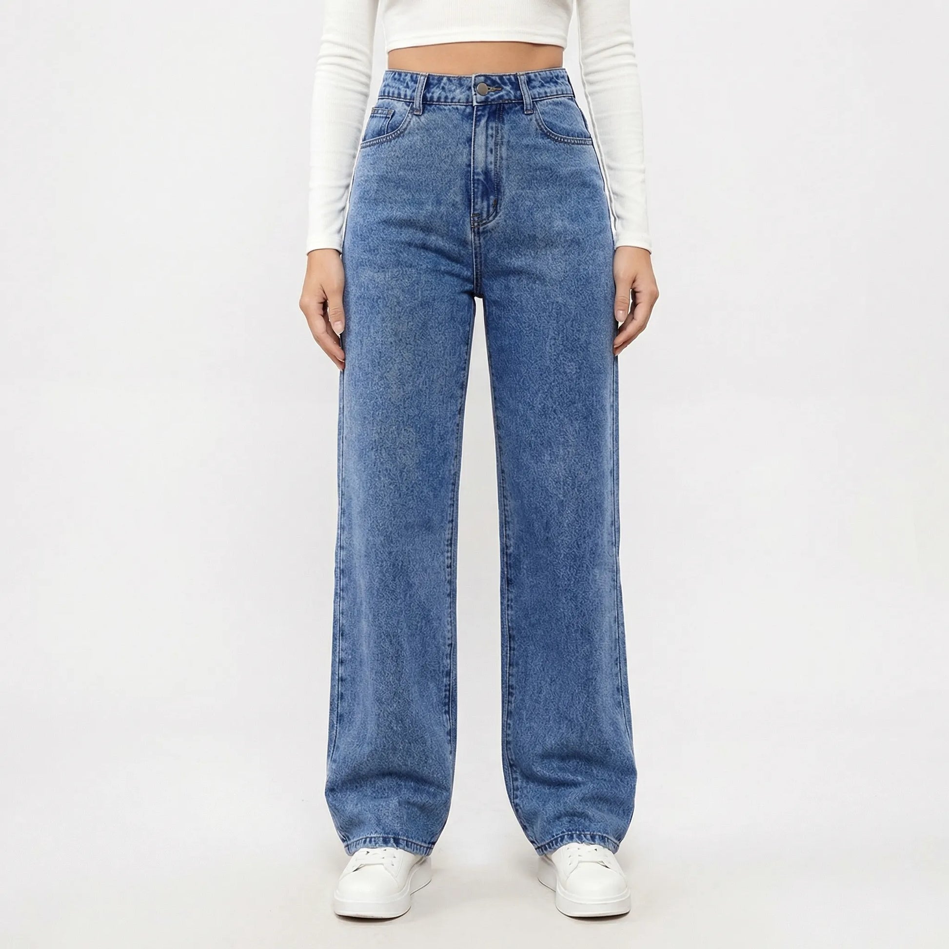 Waistara | High-Waist Straight-Leg Women's Jeans
