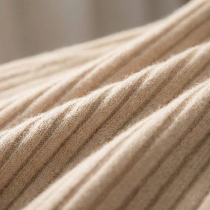 Wintovél | Ankle-Length Pleated Knitted Skirt