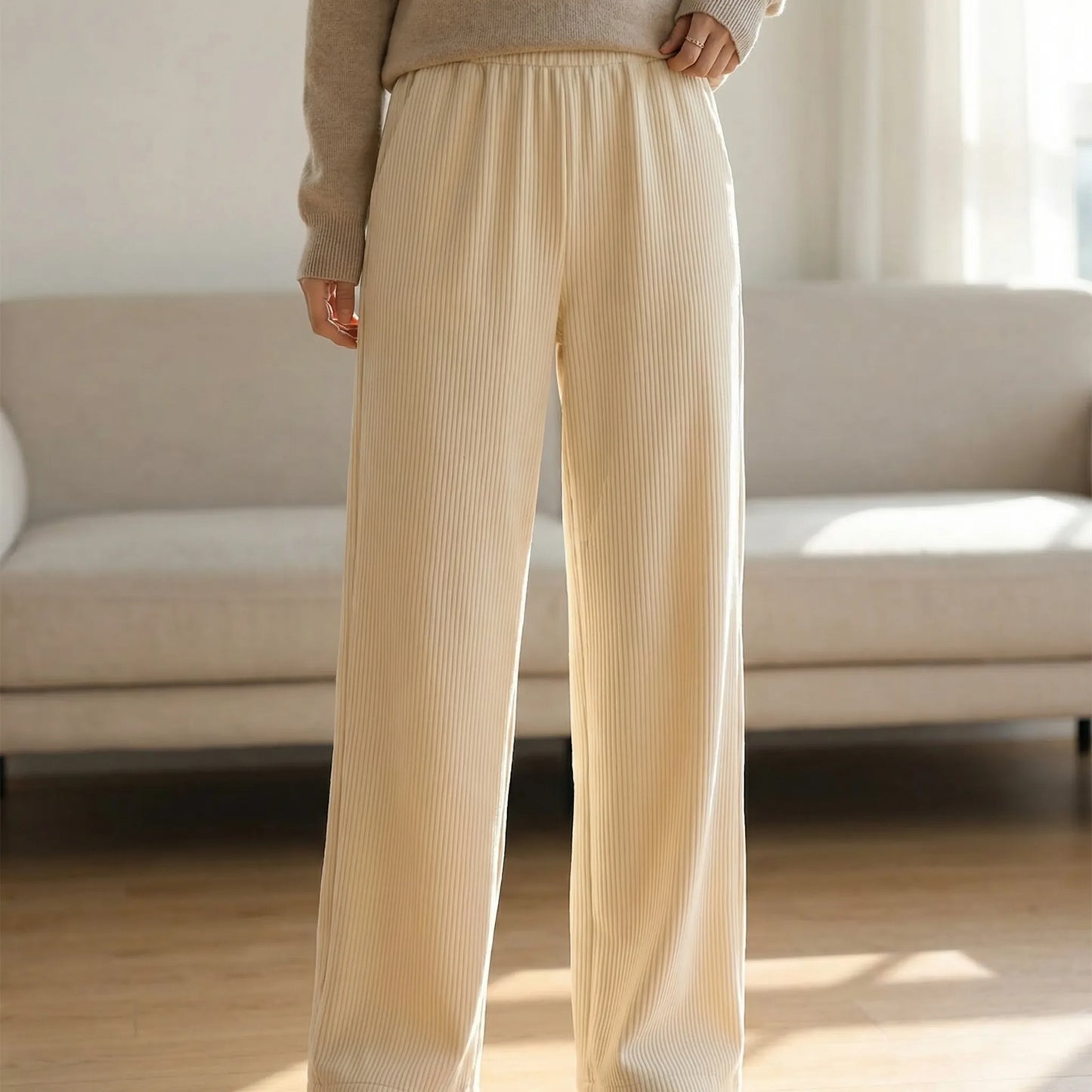 Wintrel | Wide-Leg Corduroy Trousers For Women