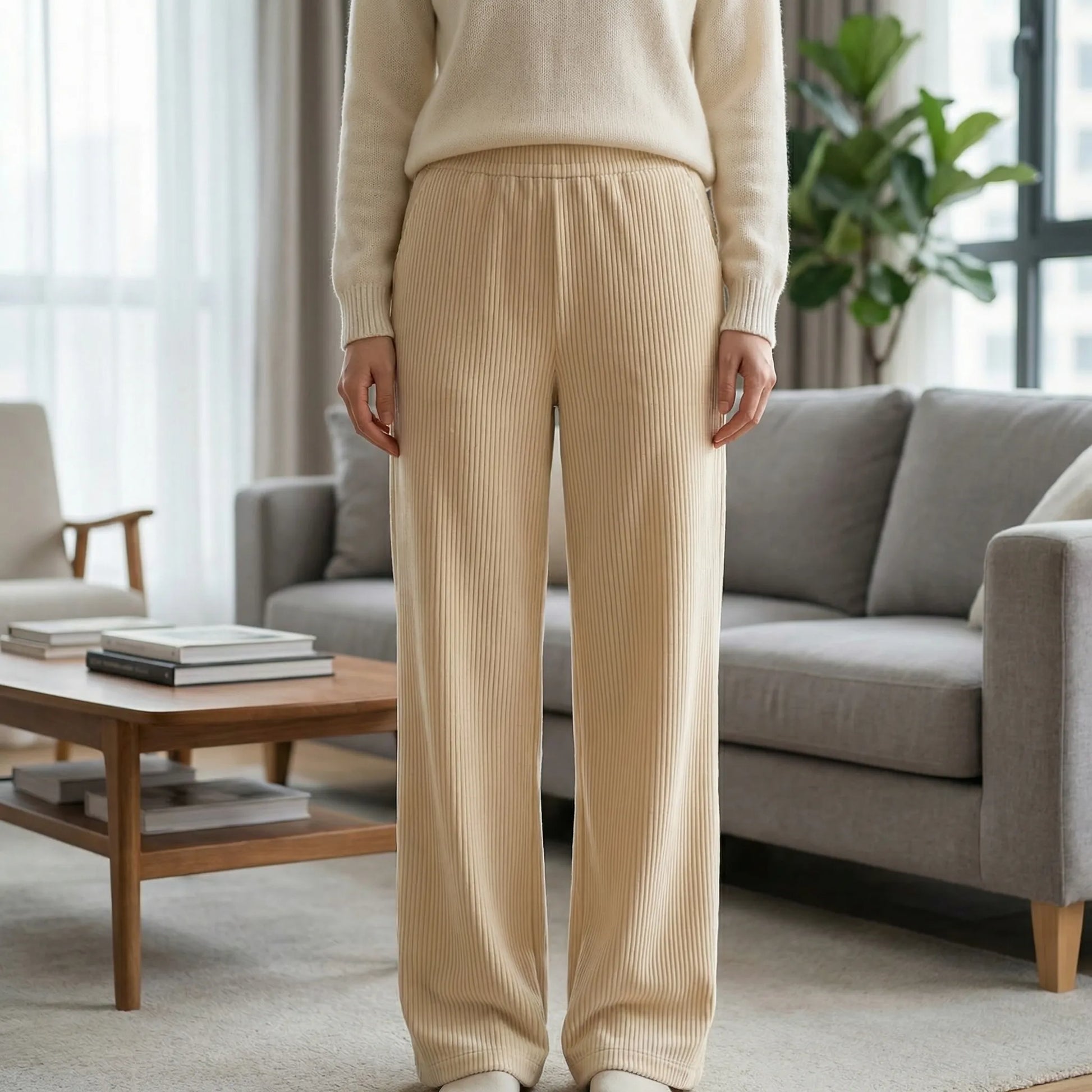 Wintrel | Wide-Leg Corduroy Trousers For Women
