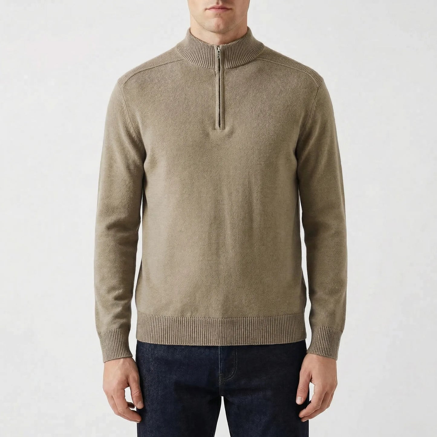 Wollvex | Half-Zip Knit Pullover For Men